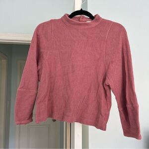 Madewell Texture and Thread Pink Top